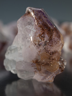 Amethyst Point with Cacoxenite